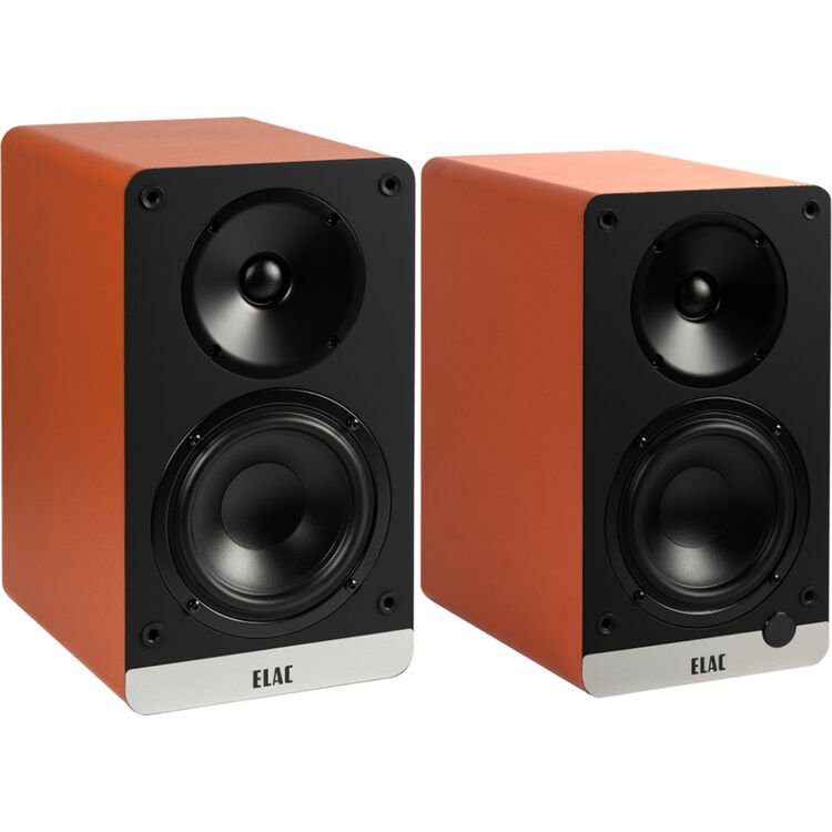 Elac Debut ConneX DCB41 Powered Bookshelf Speakers with Bluetooth, HDMI, and Built - in Phono Preamp (Pair) - electronicsexpo.com - Powered Speakers