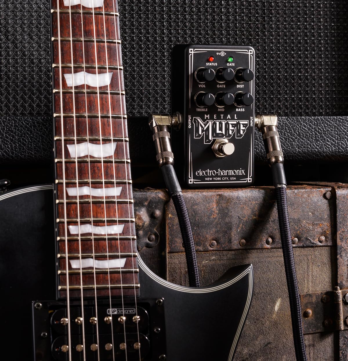 Electro - Harmonix Nano Metal Muff, Black, NANO METAL MUFF - Electric Guitar Distortion with Noise Gate Pedal - electronicsexpo.com - Guitar Pedals & Effects