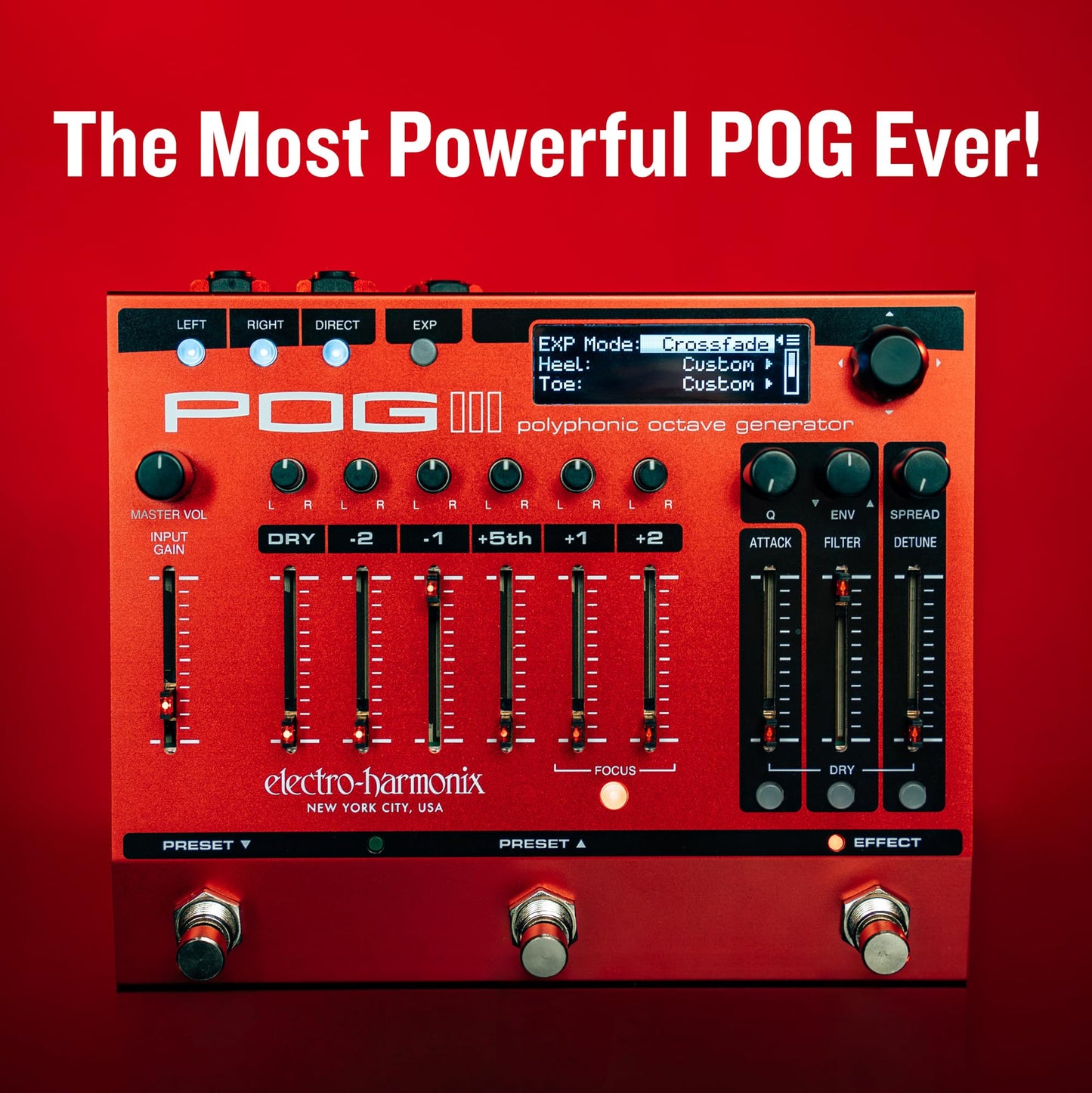 Electro - Harmonix POG3 Polyphonic Octave Generator - electronicsexpo.com - Guitar Pedals & Effects