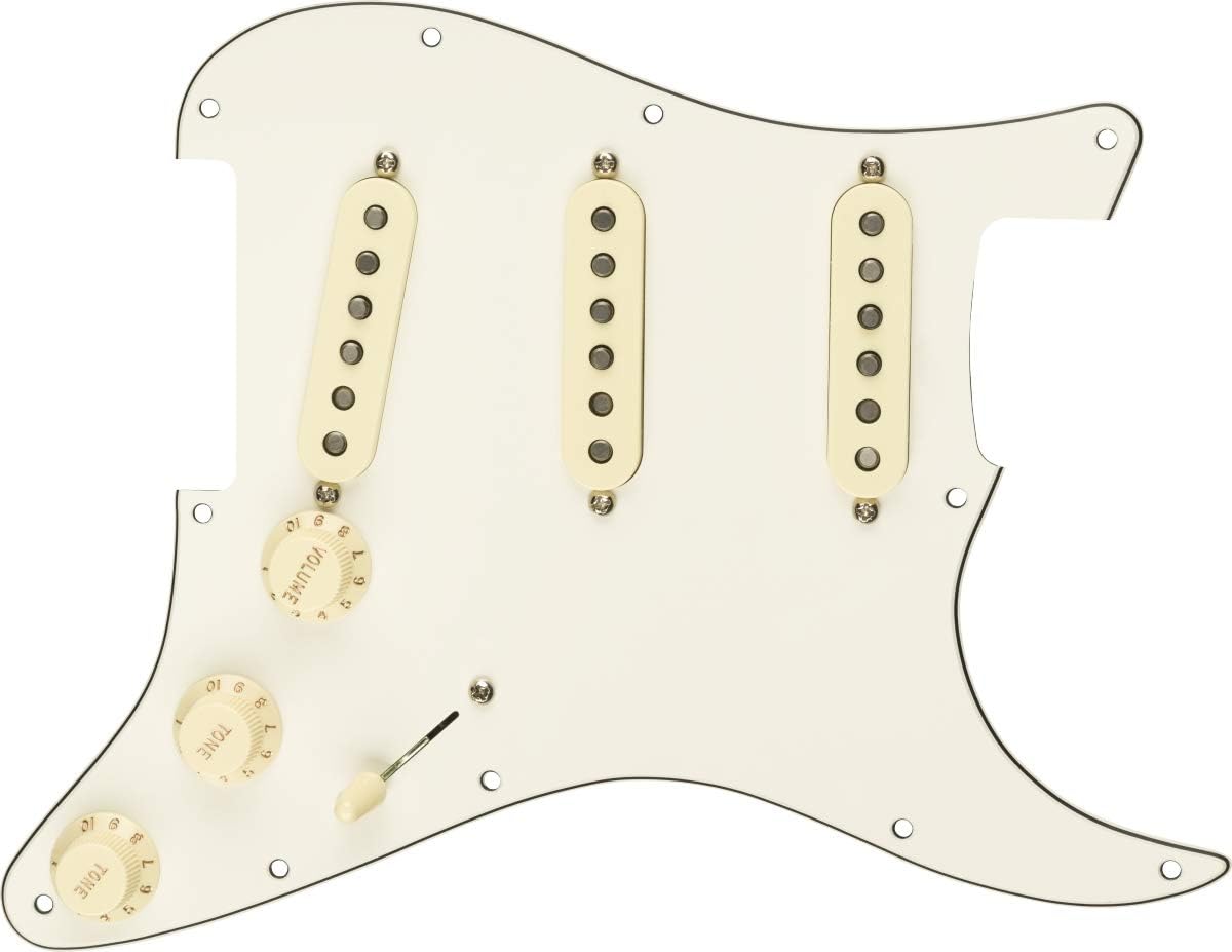 Fender Original 57/62 Prewired Stratocaster Pickguard (White) - electronicsexpo.com - Accessories