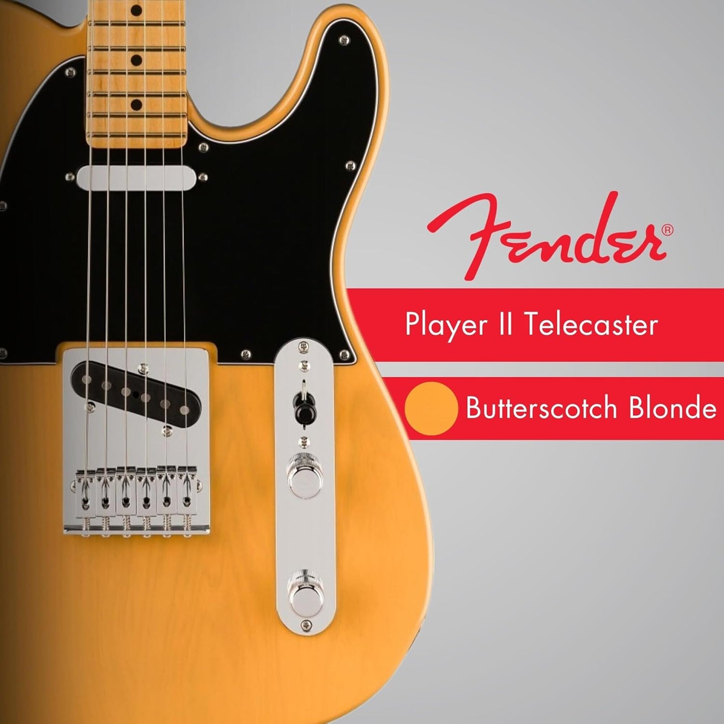 Fender Player II Telecaster Electric Guitar (Butterscotch Blonde with Maple Fingerboard) - electronicsexpo.com - Electric Guitars
