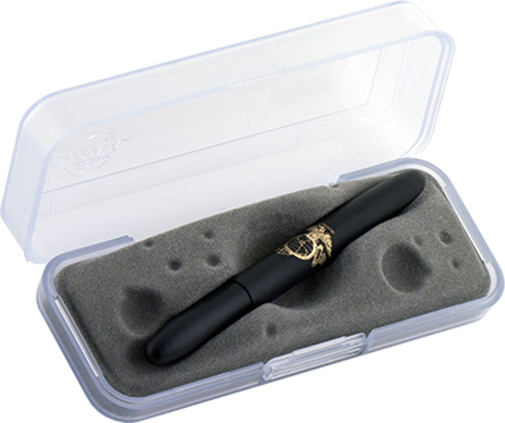 Fisher Marine Corps Black Matte Bullet Space Pen Military EGA Logo Laser Engraved - electronicsexpo.com - Pens