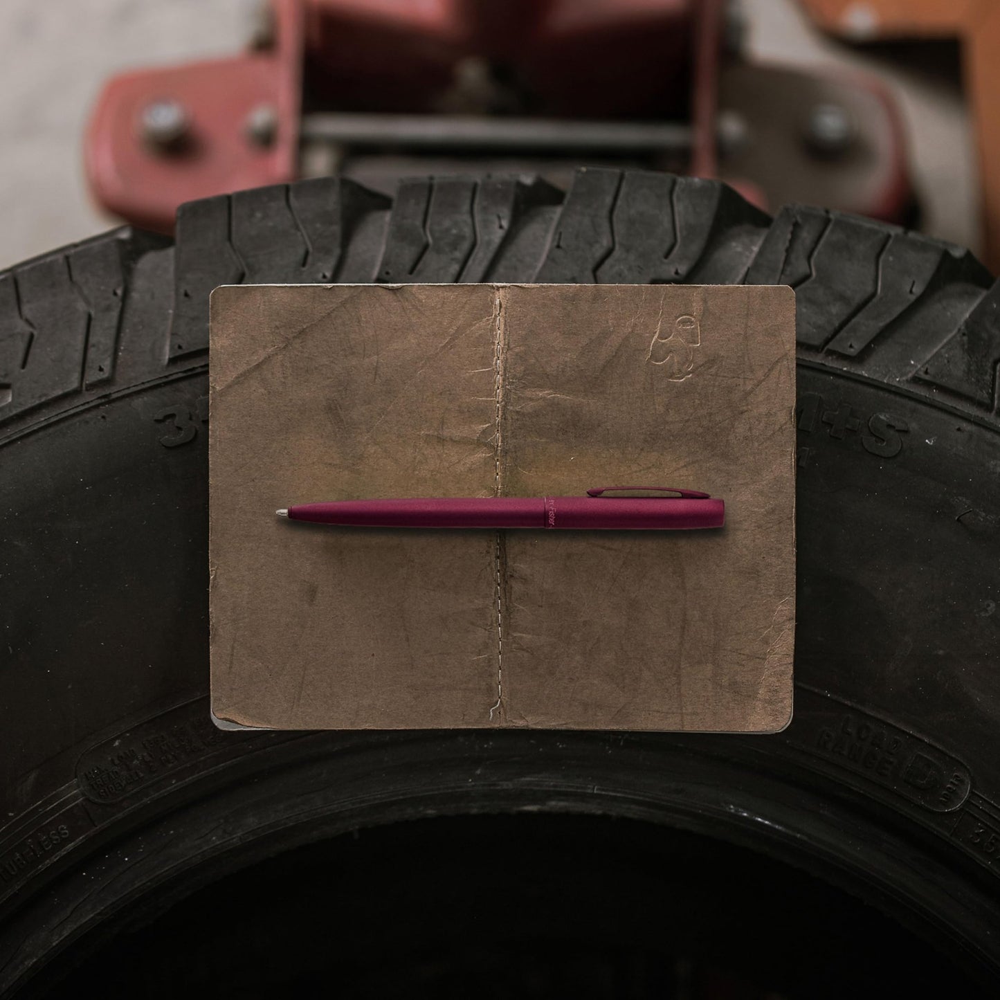 Fisher Space Pen Cap - O - Matic Pen, Ballpoint, Black Cherry, Cerakote Finish, Pocket Clip, Black Ink - electronicsexpo.com - Misc