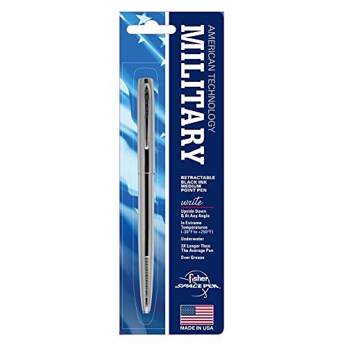 Fisher Space Pen Chrome Cap - O - Matic Space Pen, Blistered (SM4C) - electronicsexpo.com - Pens