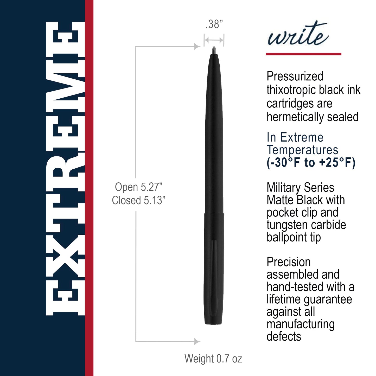 Fisher Space Pen Lacquered Brass M4G Cap - O - Matic Brass Clip - electronicsexpo.com - Pens