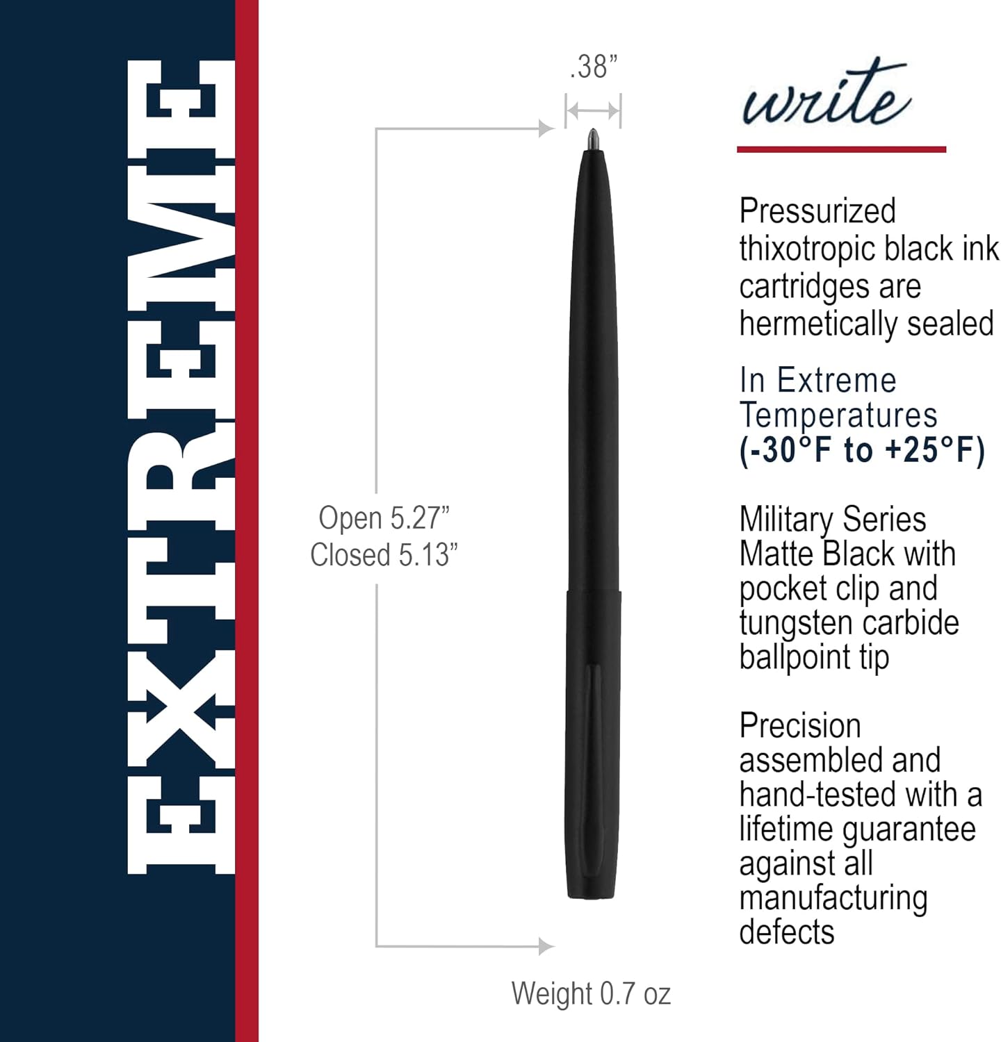 Fisher Space Pen Lacquered Brass M4G Cap - O - Matic Brass Clip - electronicsexpo.com - Pens