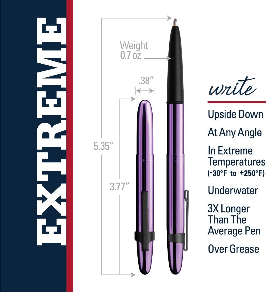 Fisher Space Pen Purple Bullet Space Pen with Clip - electronicsexpo.com - Pens