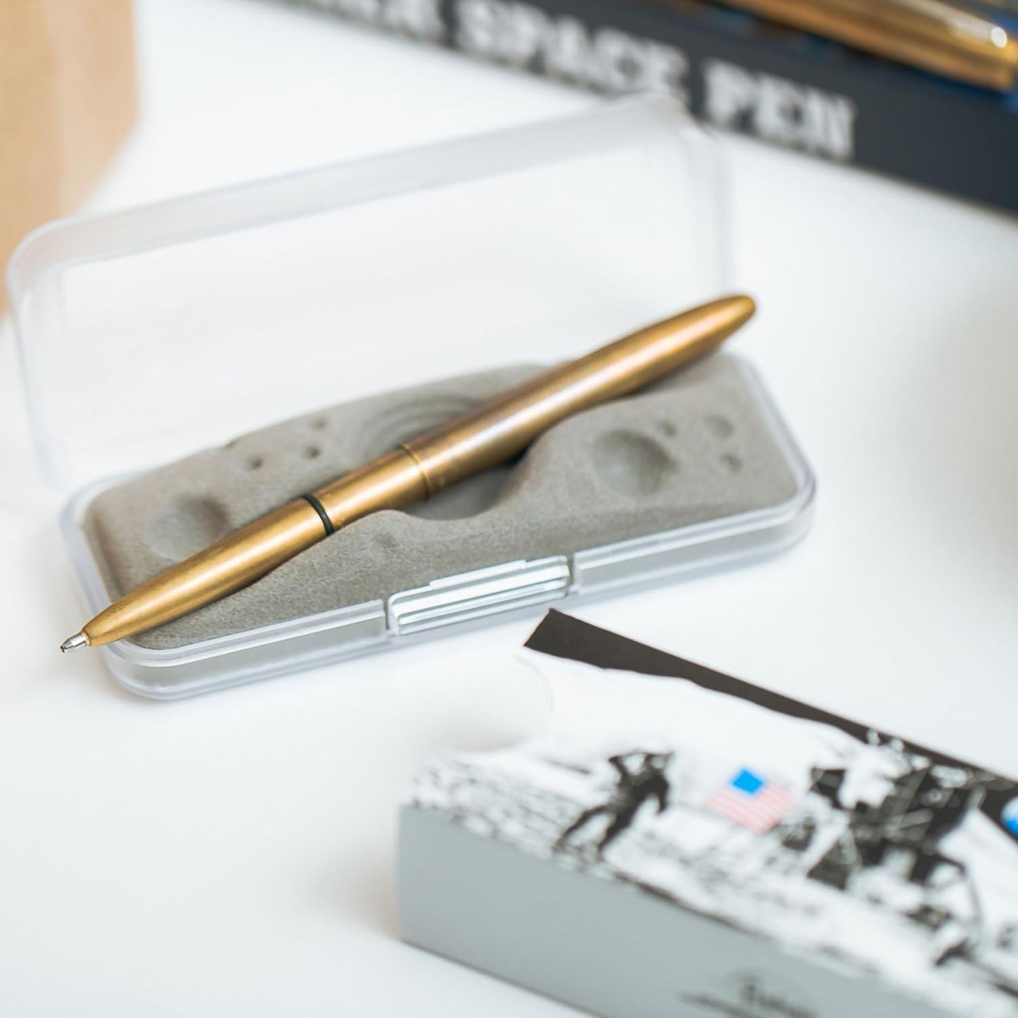 Fisher Space Pen Raw Brass Bullet Pen - electronicsexpo.com - Pens