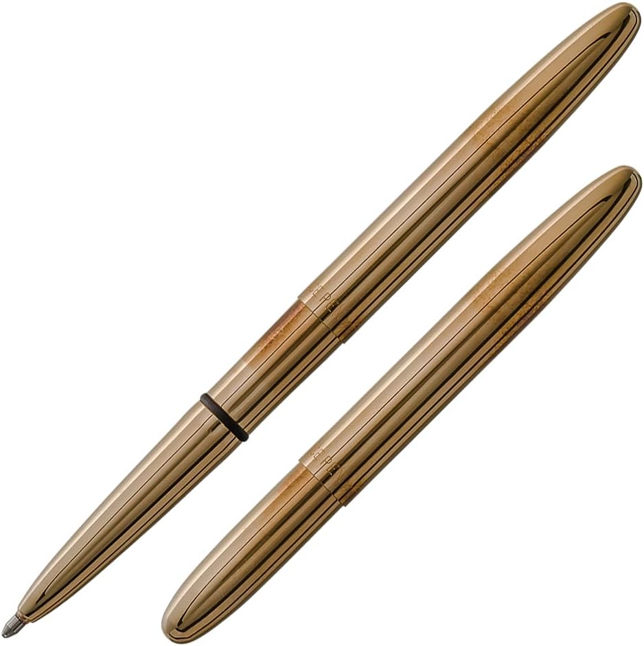 Fisher Space Pen Raw Brass Bullet Pen - electronicsexpo.com - Pens