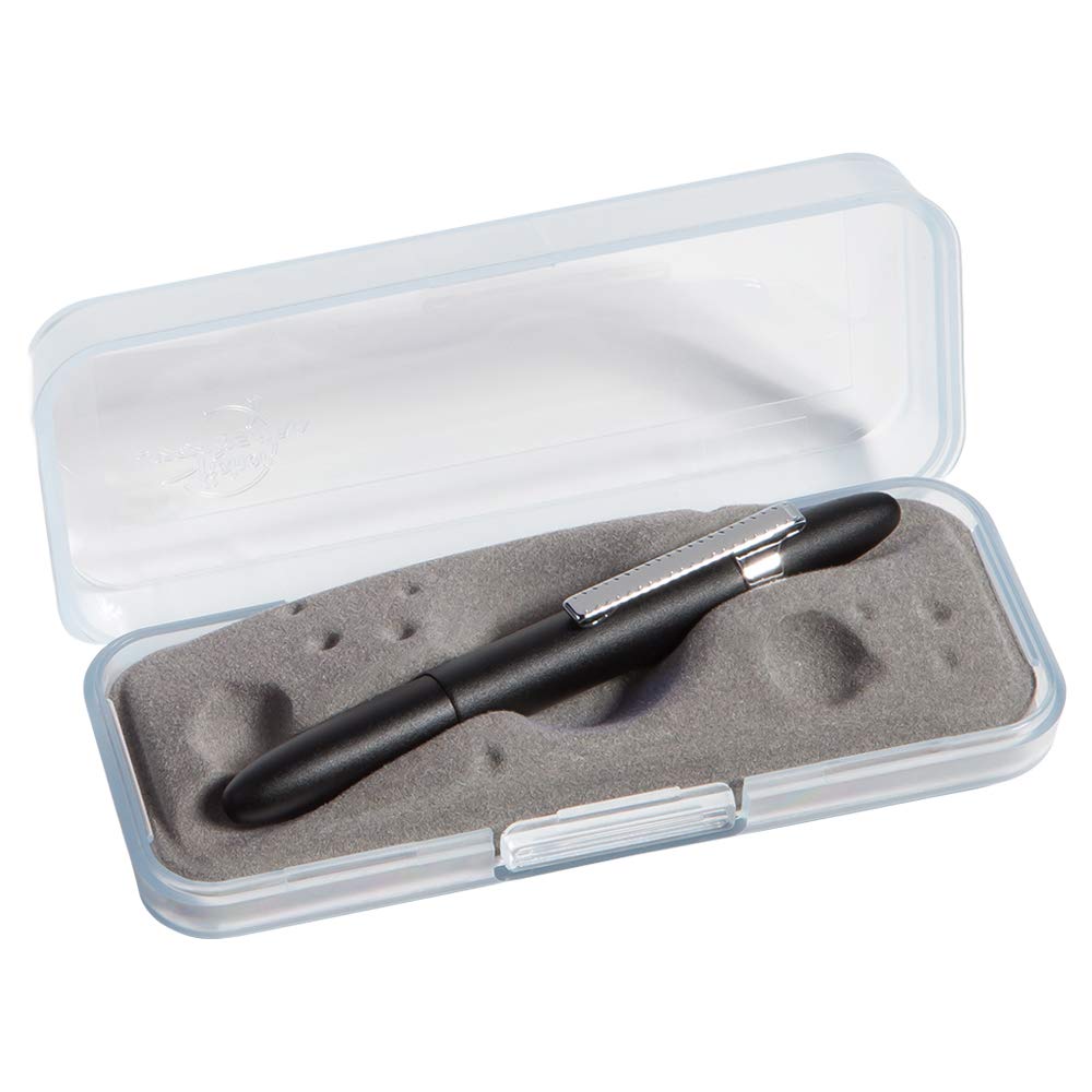 Fisher Space Pen Removable Clip Ballpoint Pen, Black Matte with Chrome Barrel - electronicsexpo.com - Pens