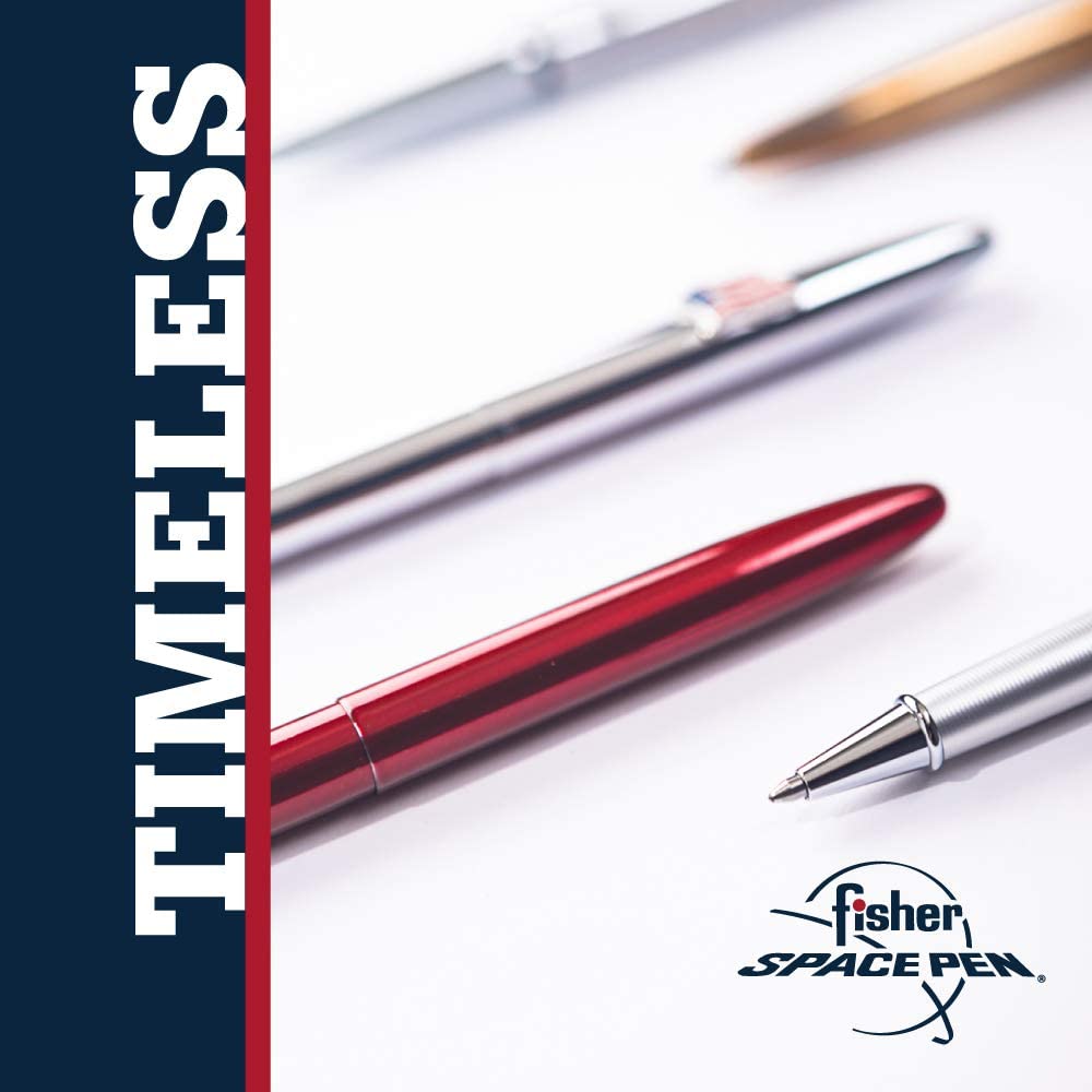 Fisher Space Pen Titanium - Nitride Bullet Space Pen with Mechanically Engraved Design - electronicsexpo.com - Pens