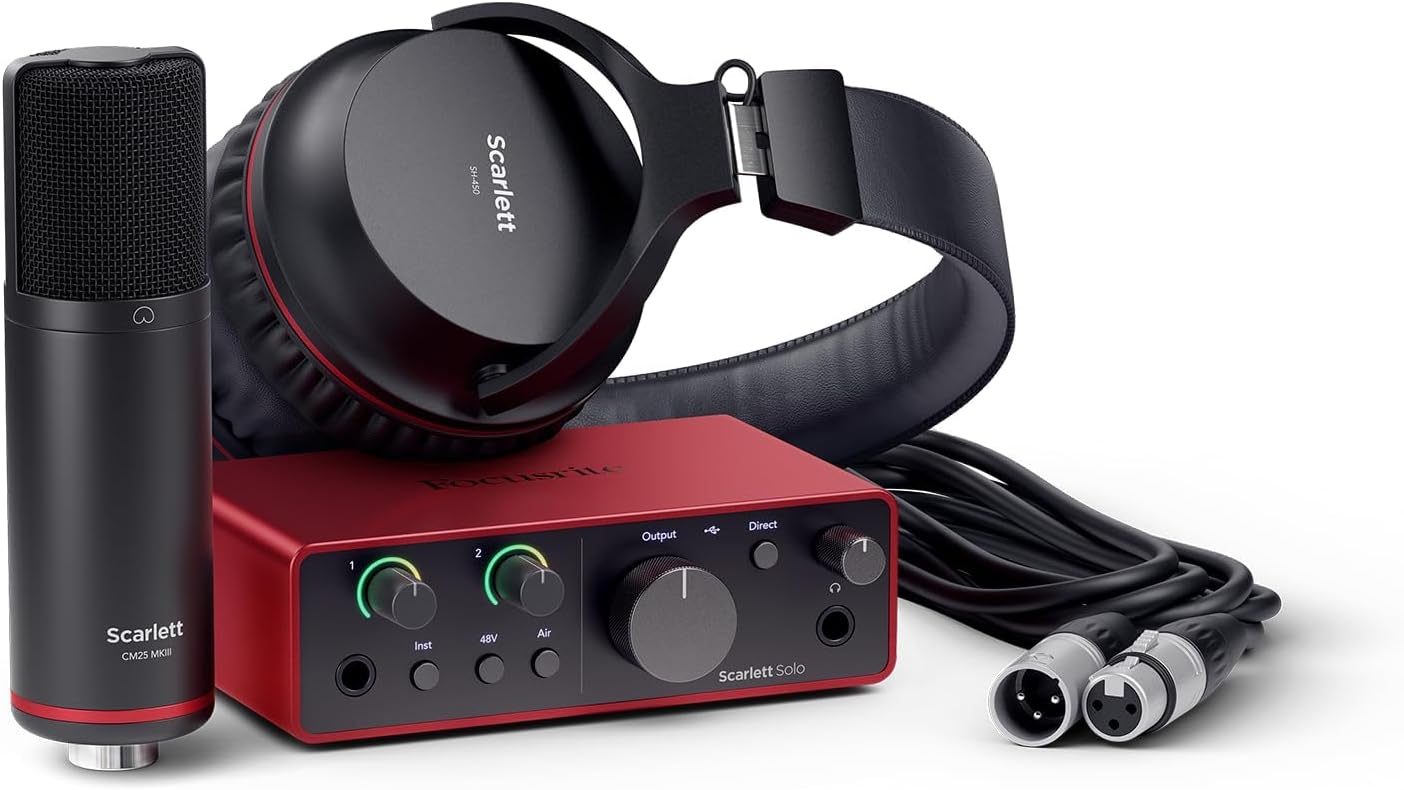 Focusrite Scarlett Solo Studio 4th Gen Recording Bundle - electronicsexpo.com - Studio Recording Bundles