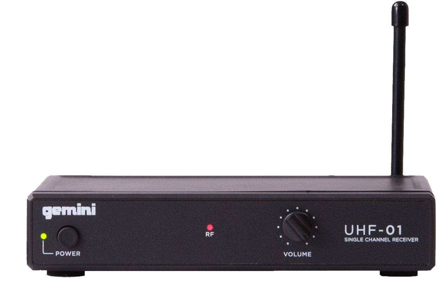 Gemini Sound UHF - 01M Professional Audio DJ Equipment Superior Single Channel Wireless UHF Handheld Microphone Receiver System with 150ft Operating Range - electronicsexpo.com - Misc