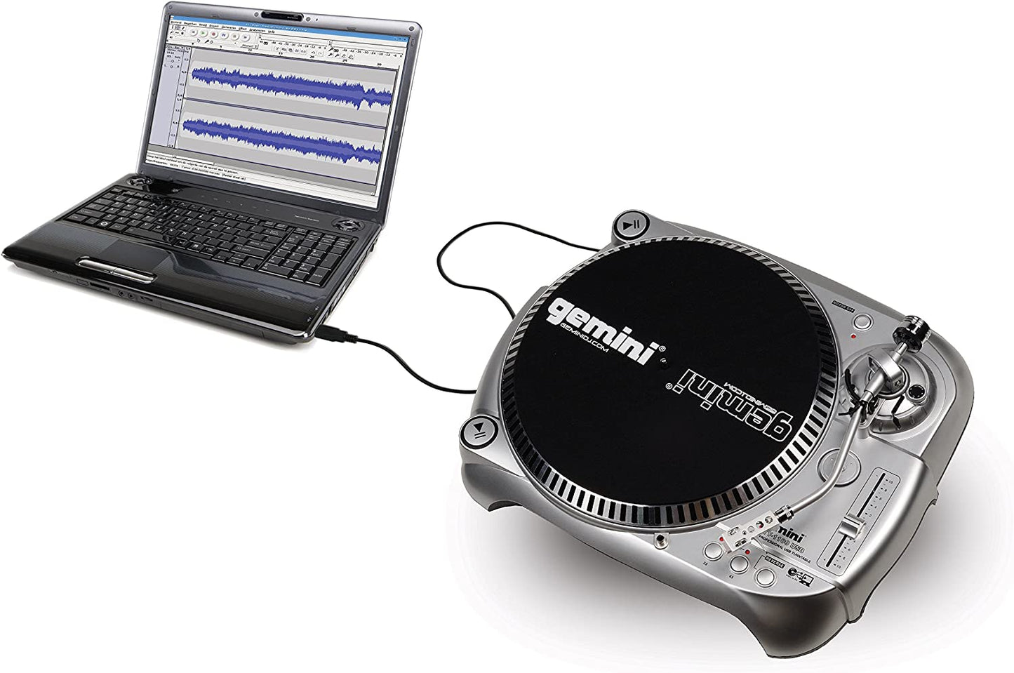 Gemini TT - 1100USB Professional Audio Manual Belt - Drive Classic USB Connectivity DJ Turntable - electronicsexpo.com - Pro Turntables