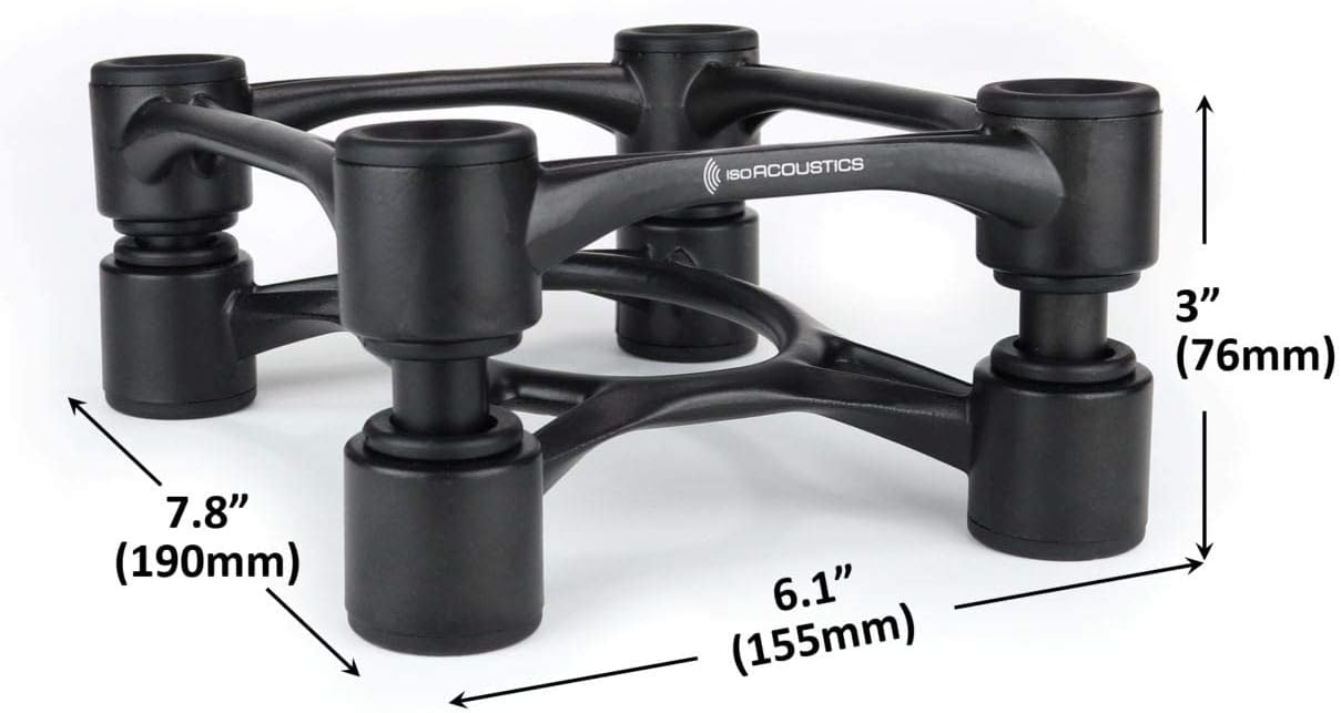 IsoAcoustics Aperta Series Isolation Speaker Stands with Tilt Adjustment (Pair) - electronicsexpo.com - Speaker Accessories