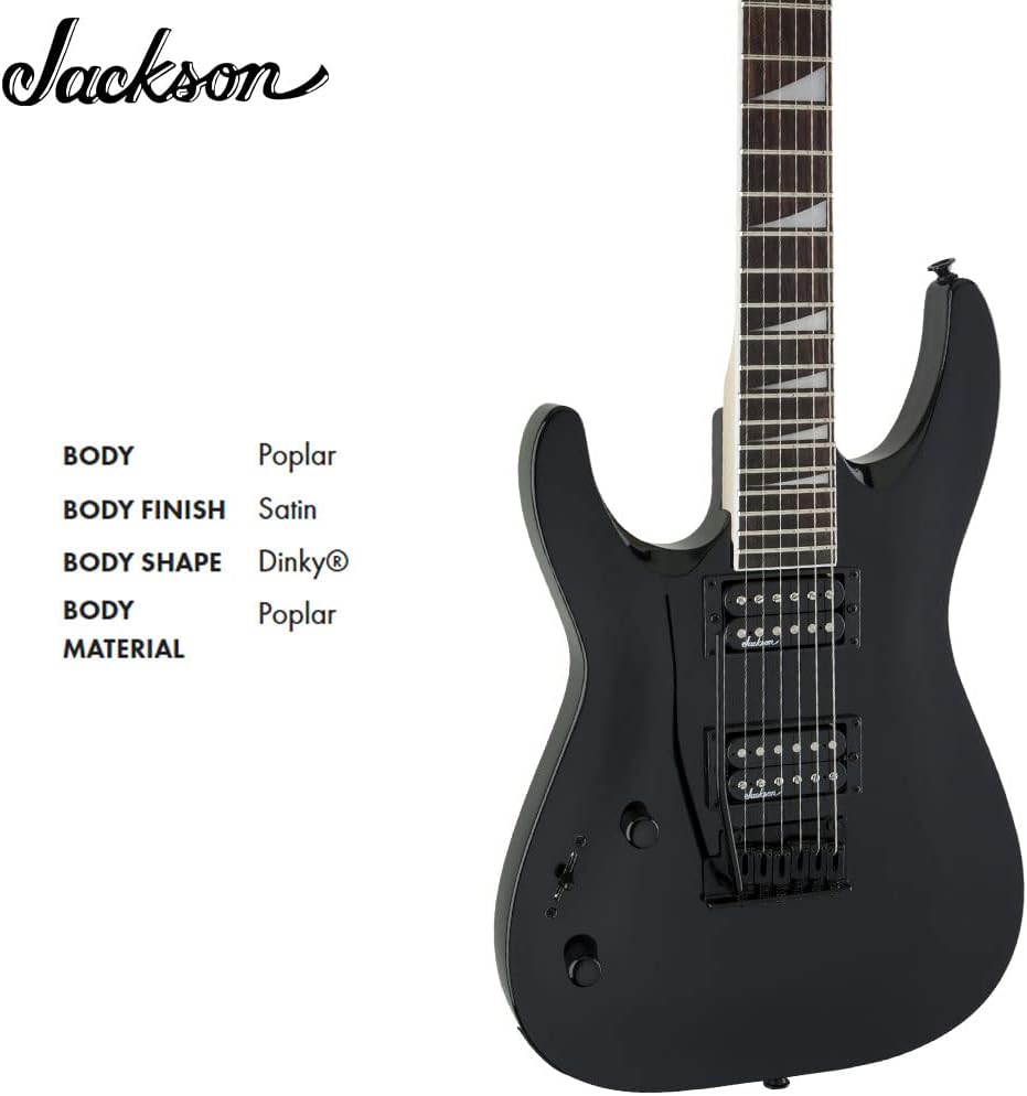 Jackson JS Series Dinky Arch Top JS22 DKA LH, Amaranth Fingerboard Electric Guitar (Gloss Black) - electronicsexpo.com - Electric Guitars
