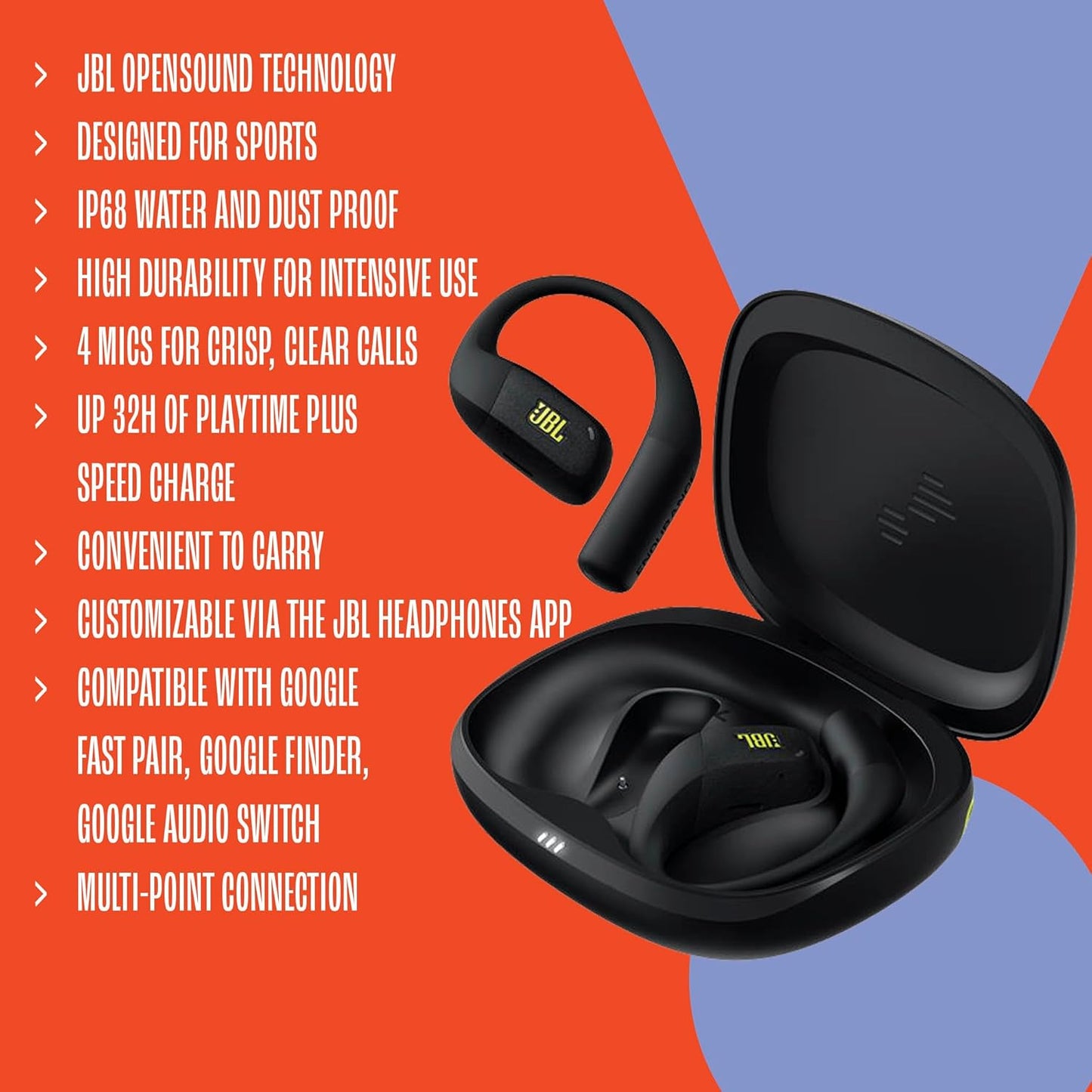 JBL Endurance Zone True Wireless Open - Ear Sport Headphones - electronicsexpo.com - Headphones