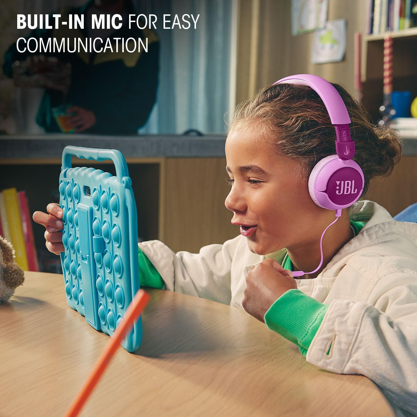 JBL Junior 320 Wired On - Ear Kids Headphones Safe Sound (Purple) - electronicsexpo.com - Headphones