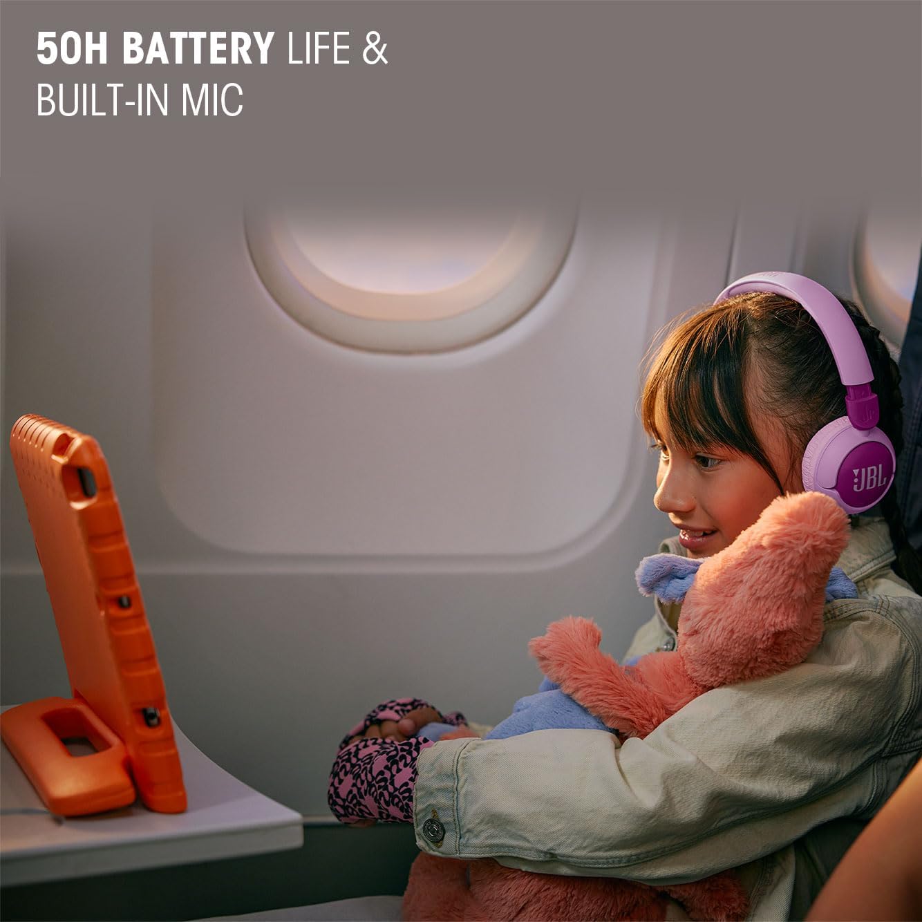 JBL Junior 320BT Wireless On - Ear Kids Headphones (Purple) - electronicsexpo.com - Headphones