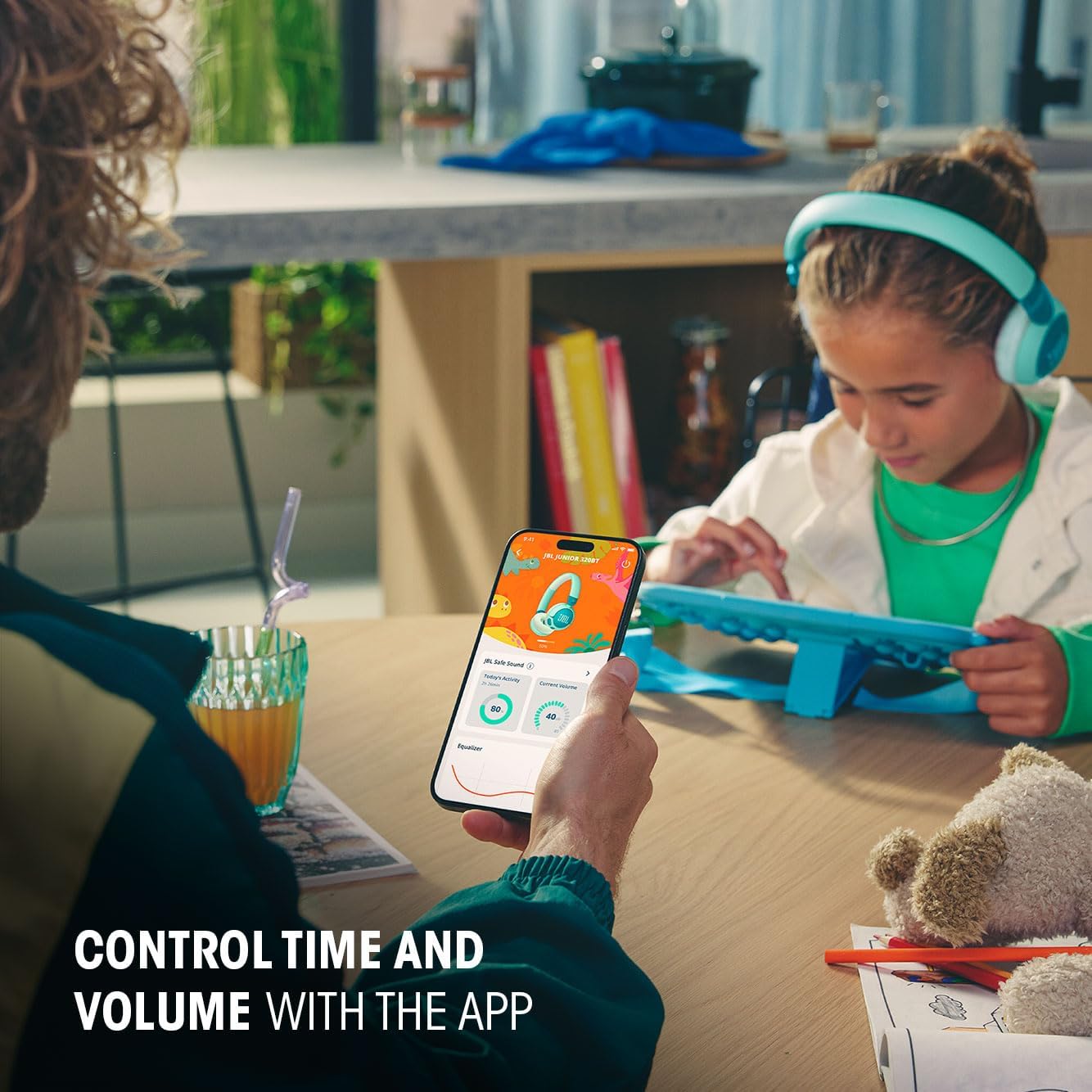 JBL Junior 320BT Wireless On - Ear Kids Headphones (Purple) - electronicsexpo.com - Headphones