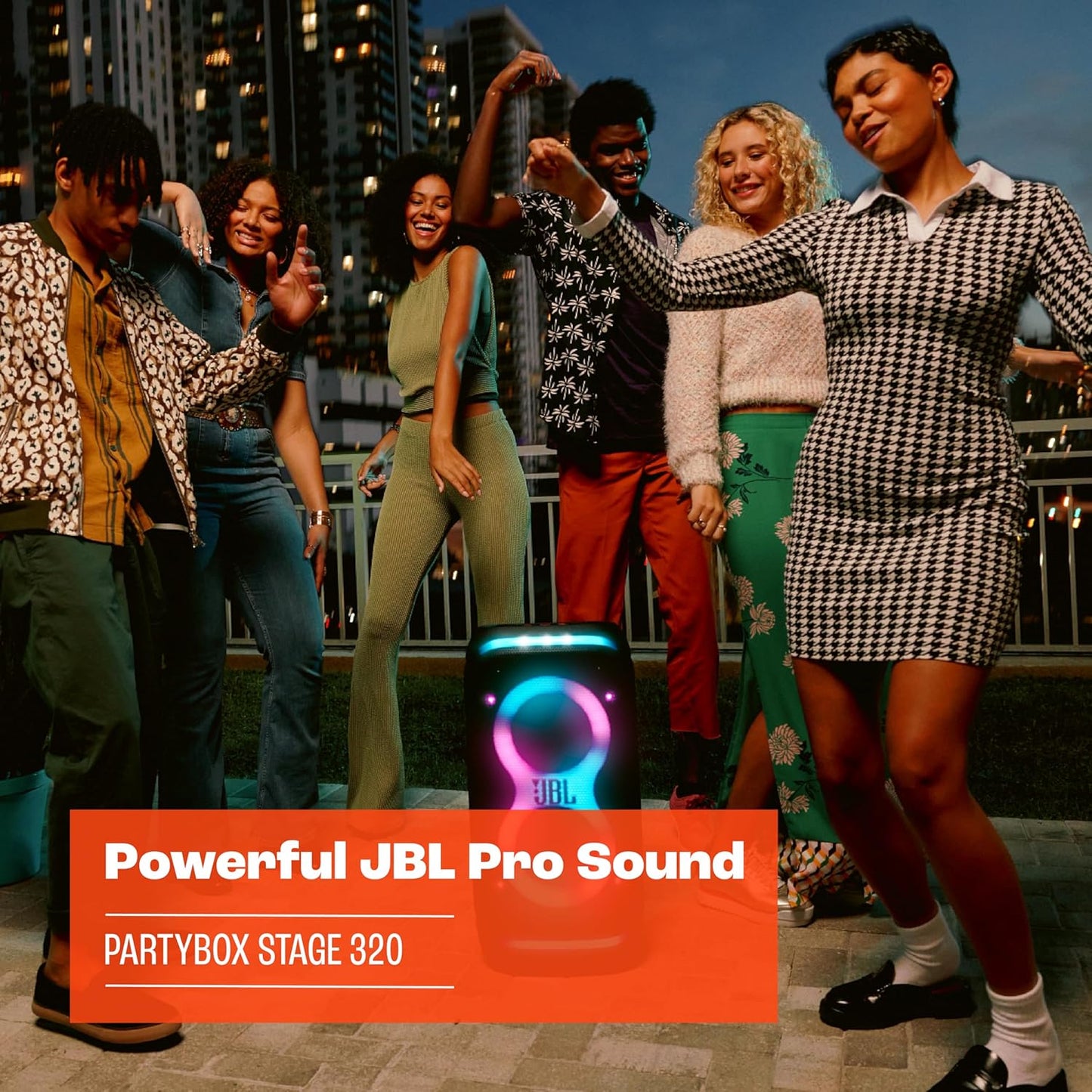 JBL PartyBox Stage 320 Portable Party Speaker (White) - electronicsexpo.com - Bluetooth Speakers