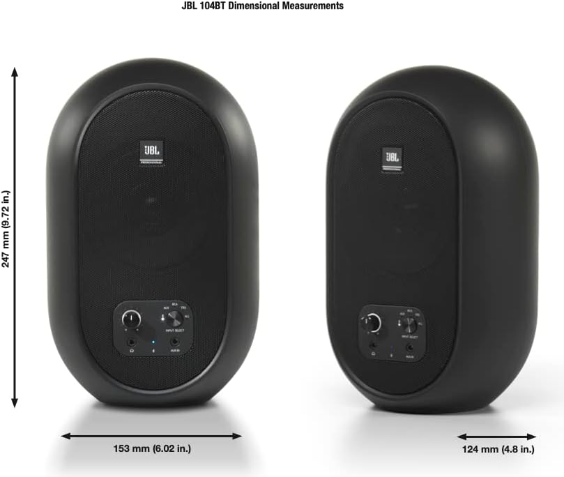 JBL Professional 1 Series 104 - BT Compact Desktop Reference Monitors with Bluetooth Pair (Certified Refurbished) - electronicsexpo.com - Powered + PA Speakers