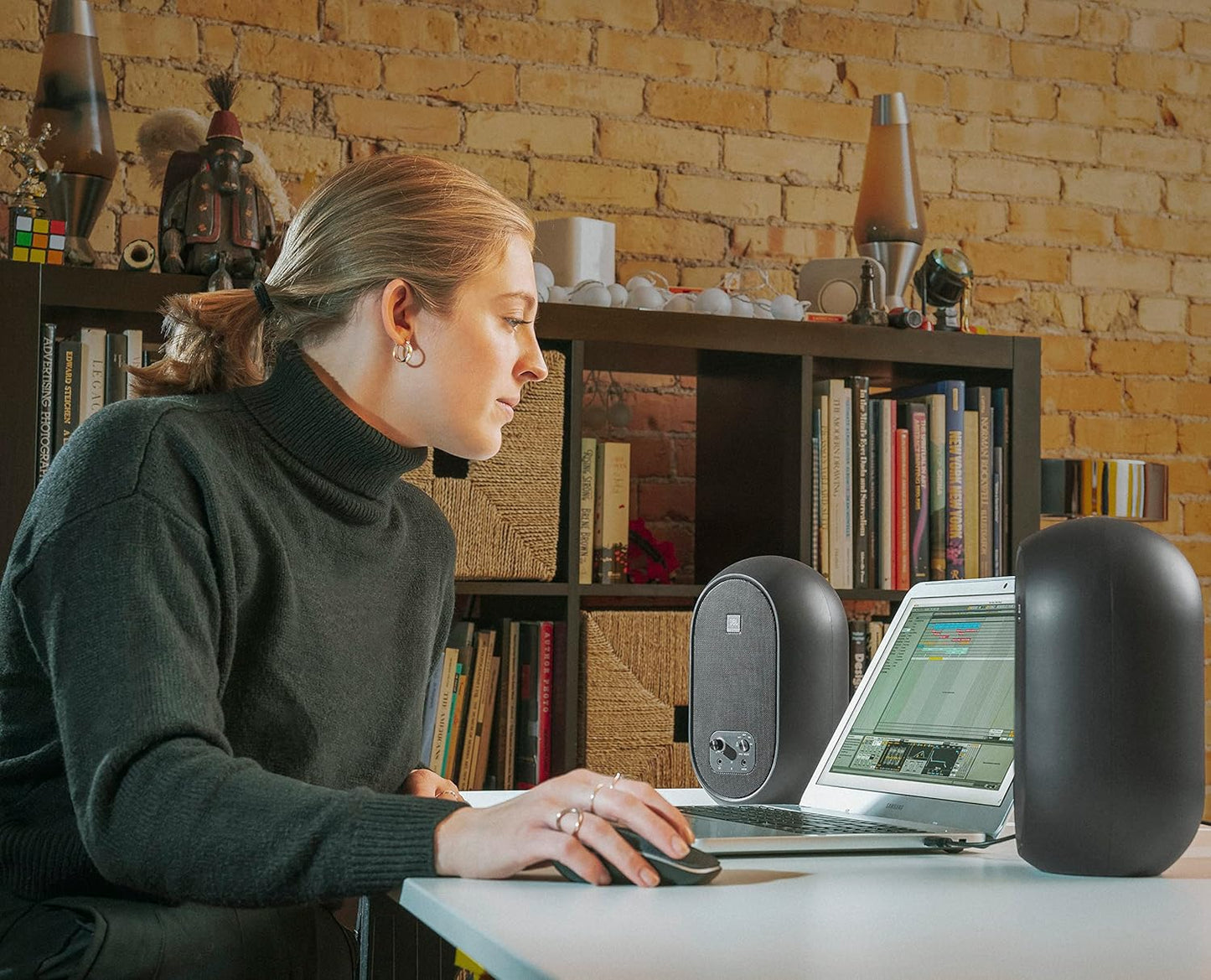 JBL Professional 1 Series 104 - BT Compact Desktop Reference Monitors with Bluetooth Pair (Certified Refurbished) - electronicsexpo.com - Powered + PA Speakers