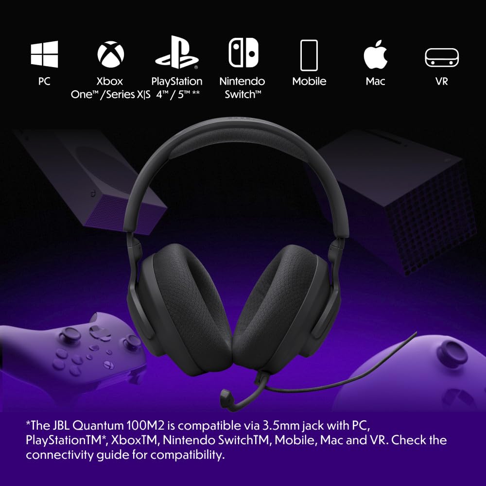 JBL Quantum 100M2 Wired Gaming Headset - electronicsexpo.com - Headphones