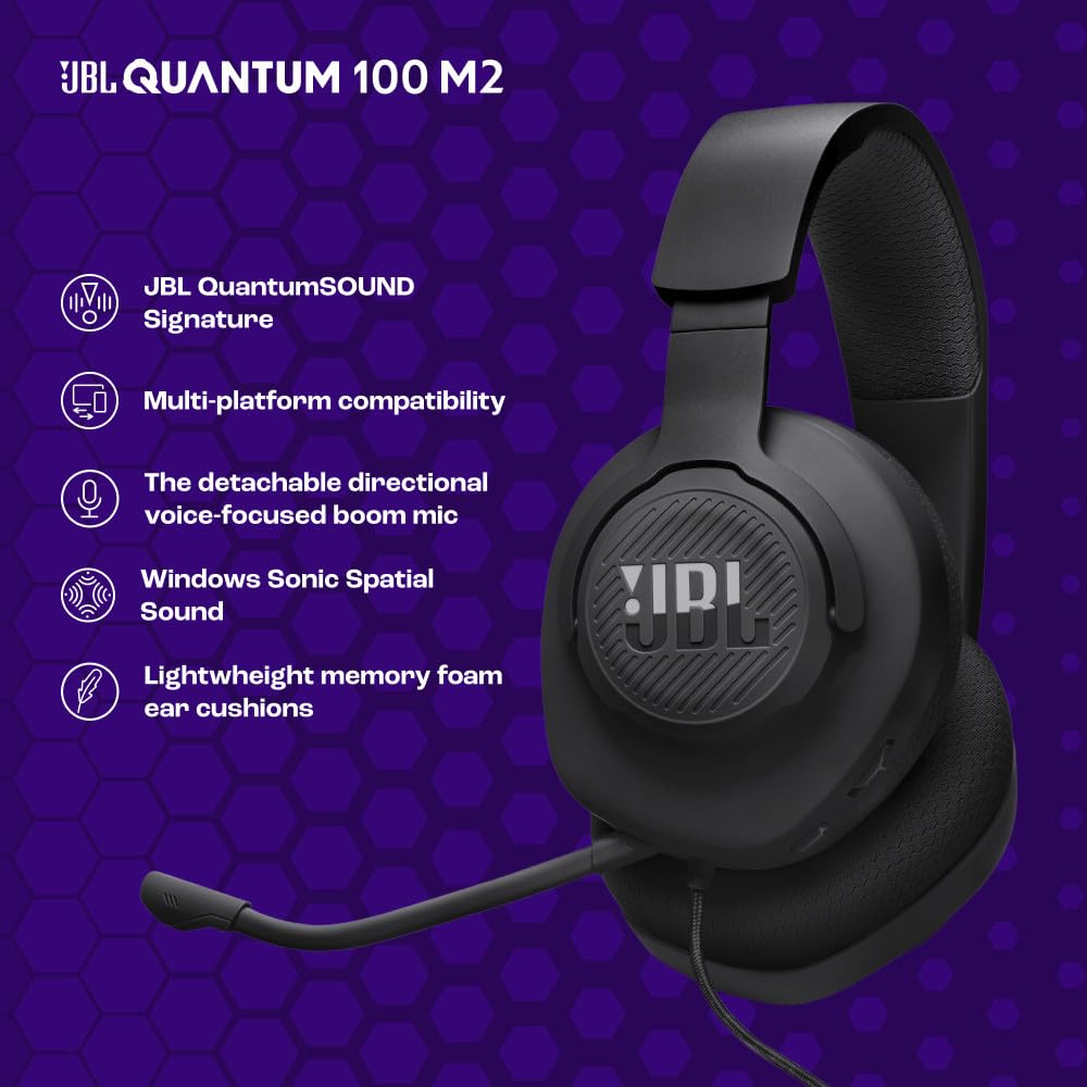 JBL Quantum 100M2 Wired Gaming Headset - electronicsexpo.com - Headphones
