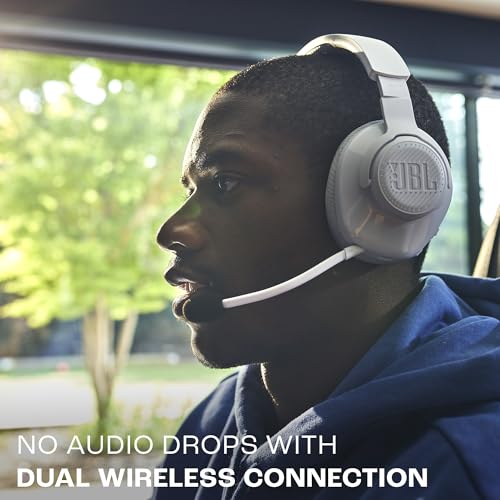 JBL Quantum 360X Wireless Over - Ear Gaming Headset with Detachable Boom Mic - electronicsexpo.com - Headphones