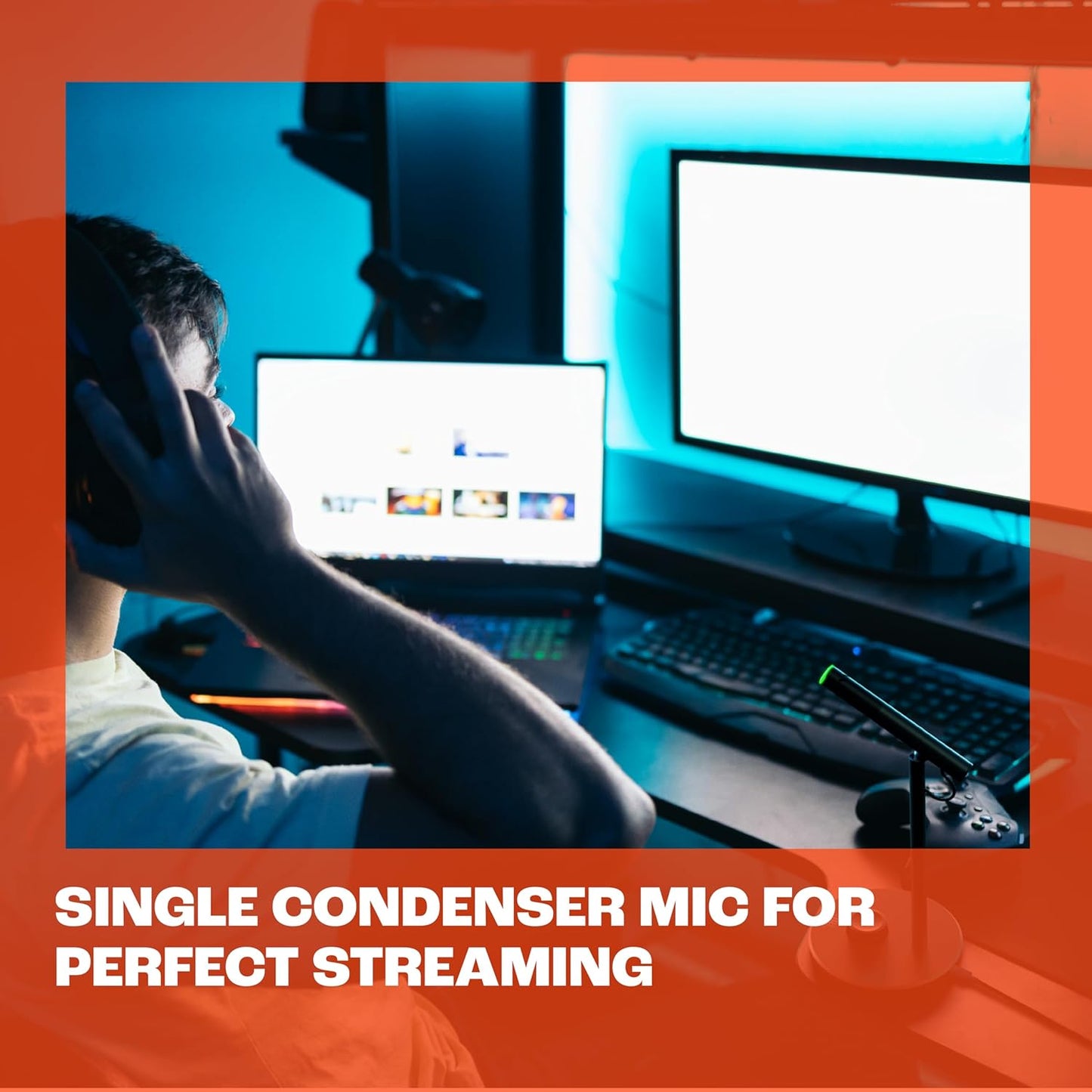 JBL Quantum Stream Talk Single Condenser Microphone - electronicsexpo.com - Microphones