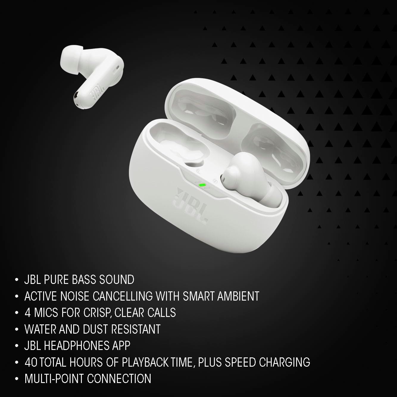 JBL Vibe Beam 2 True Wireless Noise Cancelling Water Resistant Earbuds - electronicsexpo.com - Headphones