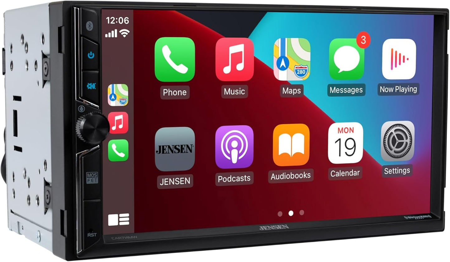 Jensen CAR714MW 7" Double - DIN Digital Multimedia Receiver - electronicsexpo.com - Car Stereo Receivers