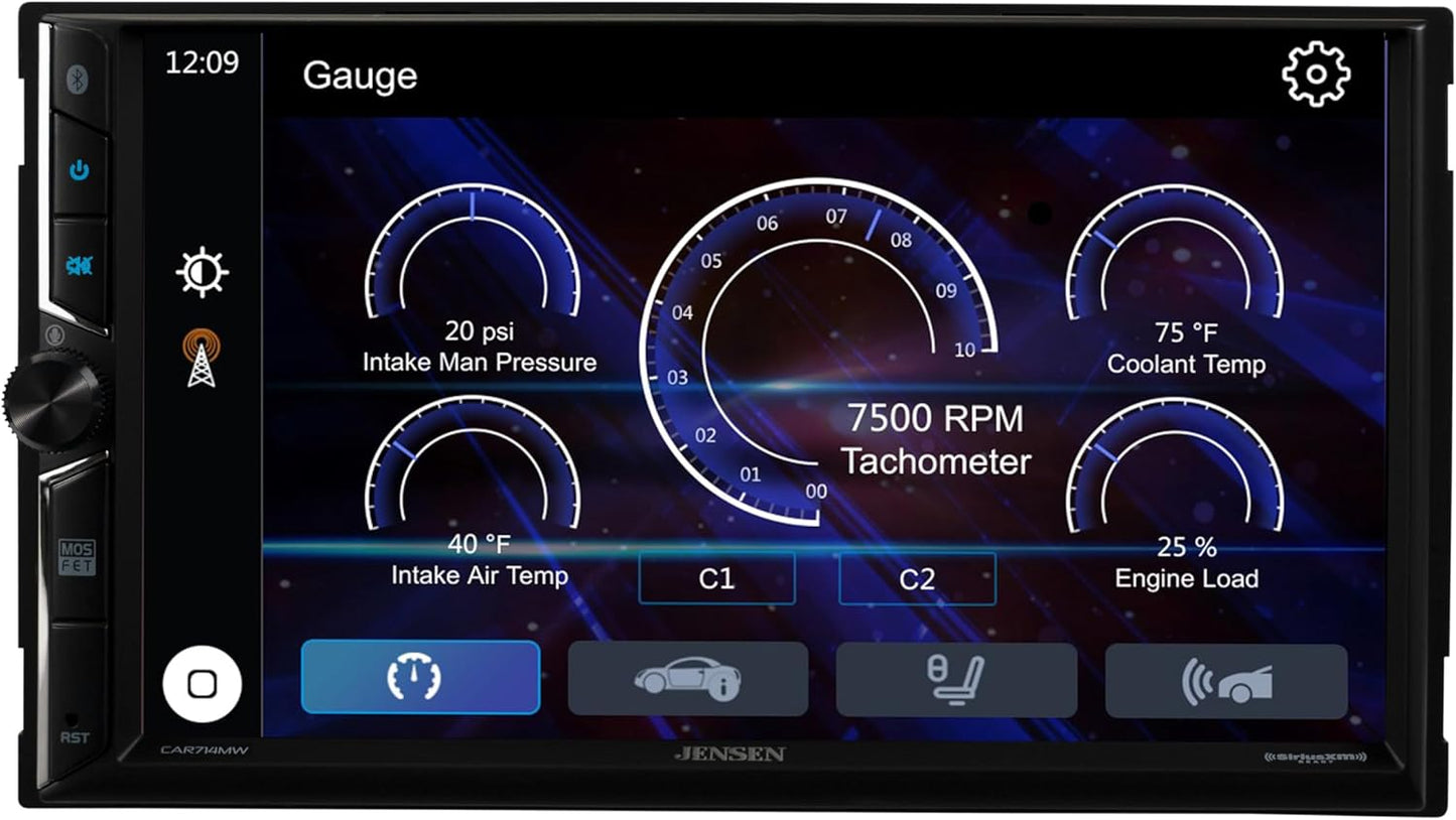 Jensen CAR714MW 7" Double - DIN Digital Multimedia Receiver - electronicsexpo.com - Car Stereo Receivers