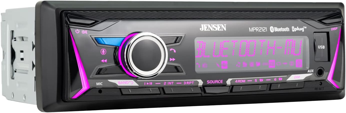 Jensen MPR2121 Single DIN Car Stereo Receiver - electronicsexpo.com - Car Stereo Receivers