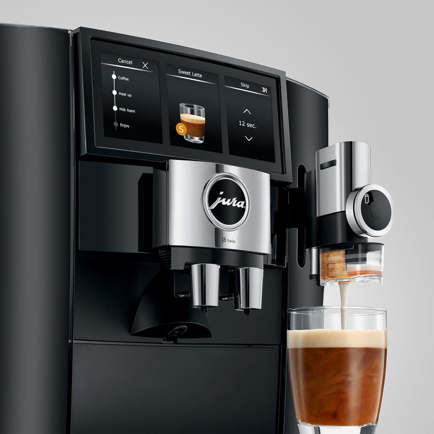 JURA J8 Twin 15658 Automatic Coffee Machine (Diamond Black) - electronicsexpo.com - Coffee Machines