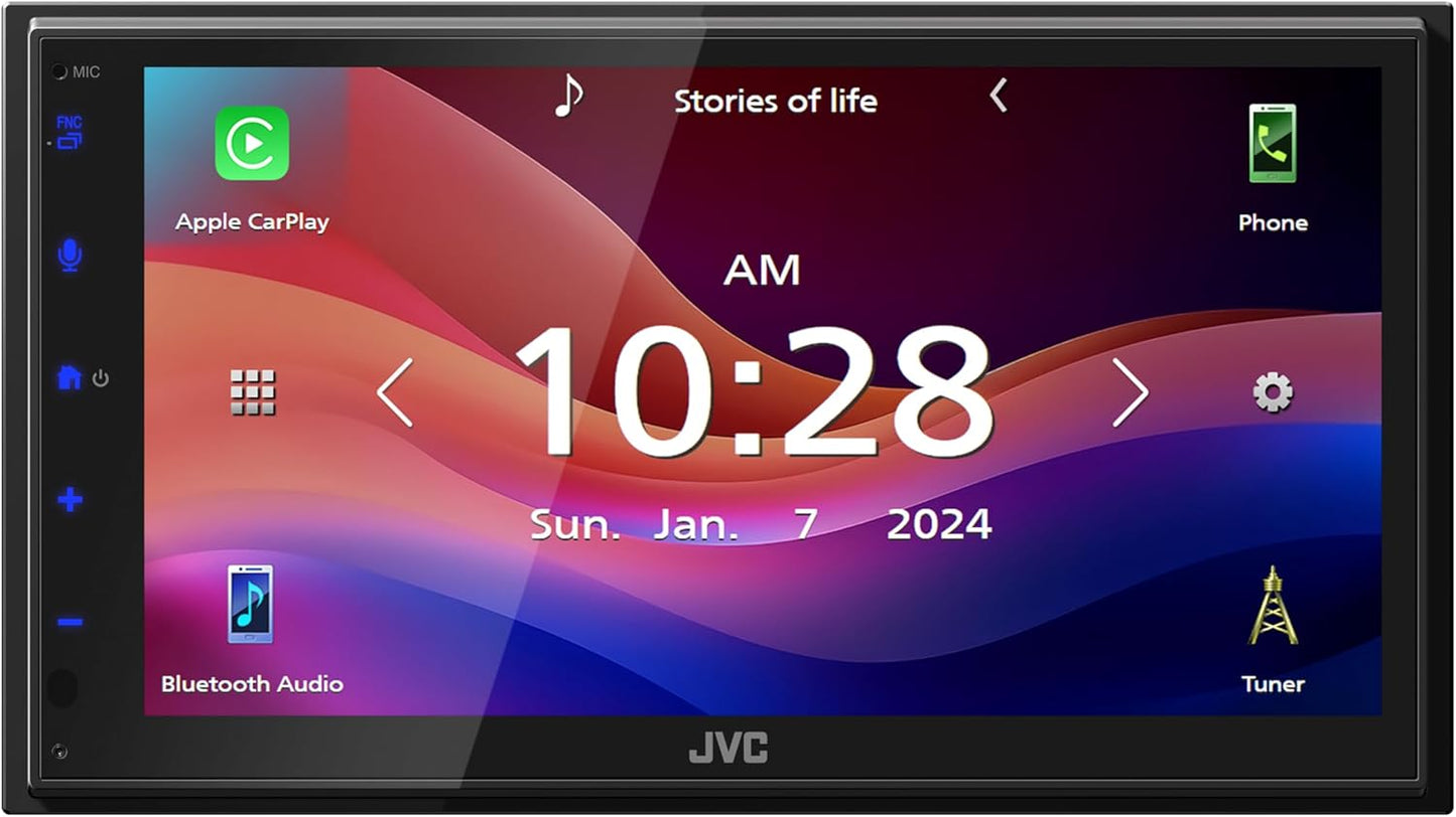 JVC KW - M595BT Single - Din Touchscreen Digital Car Stereo Receiver - electronicsexpo.com - Car Stereo Receivers