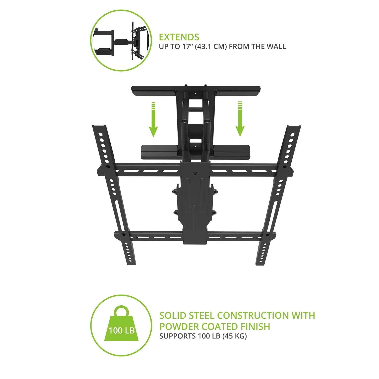 Kanto LDX640 Full - Motion Wall Mount for 34" - 65" TVs - electronicsexpo.com - TV Wall Mounts