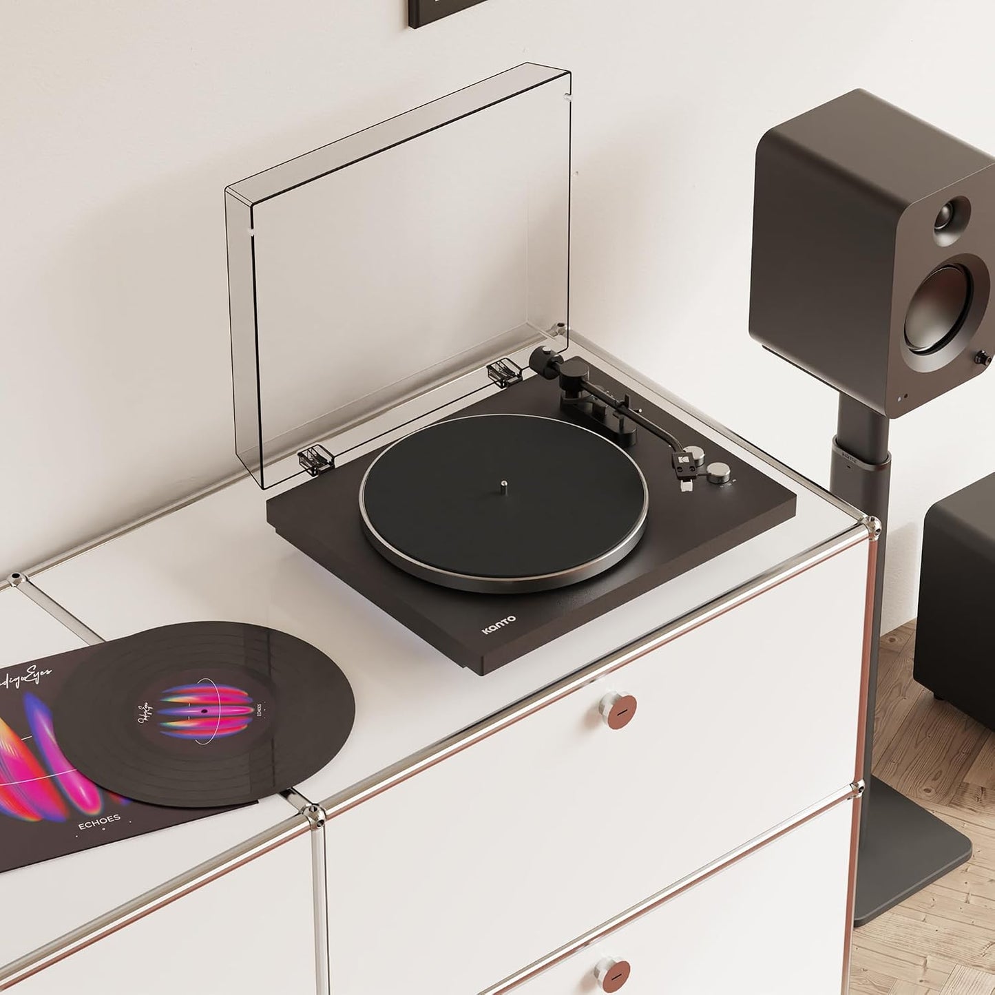 Kanto OBI3 Bluetooth 5.3 Turntable with Built-In Preamp - electronicsexpo.com-Turntables