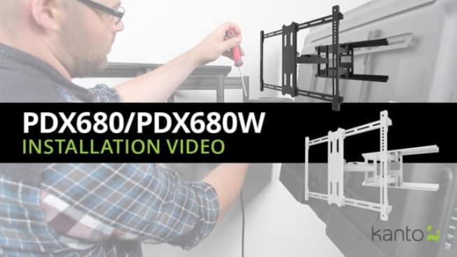 Kanto PDX680W Full Motion Articulating TV Wall Mount for 39" to 80" TVs - electronicsexpo.com - TV Wall Mounts