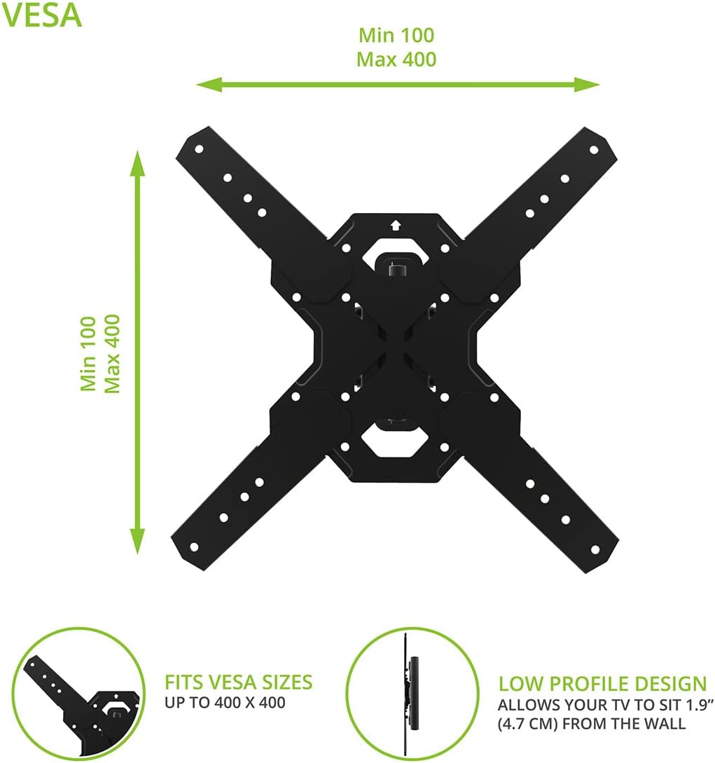 Kanto PS300 Full Motion Articulating TV Wall Mount for 26" to 60" TVs - electronicsexpo.com - TV Wall Mounts