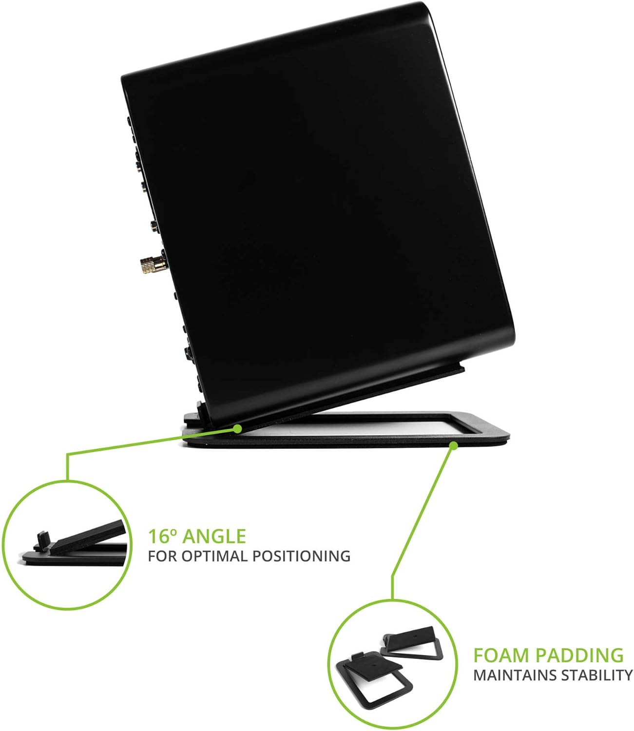 Kanto S4 Desktop Speaker Stands for Midsize Speakers (Pair) - electronicsexpo.com - Speaker Stands & A/V Racks