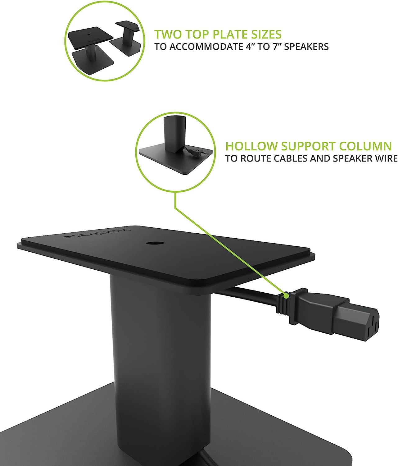 Kanto SP6HD 6" Desktop Speaker Stands (Pair) - electronicsexpo.com - Speaker Stands & A/V Racks