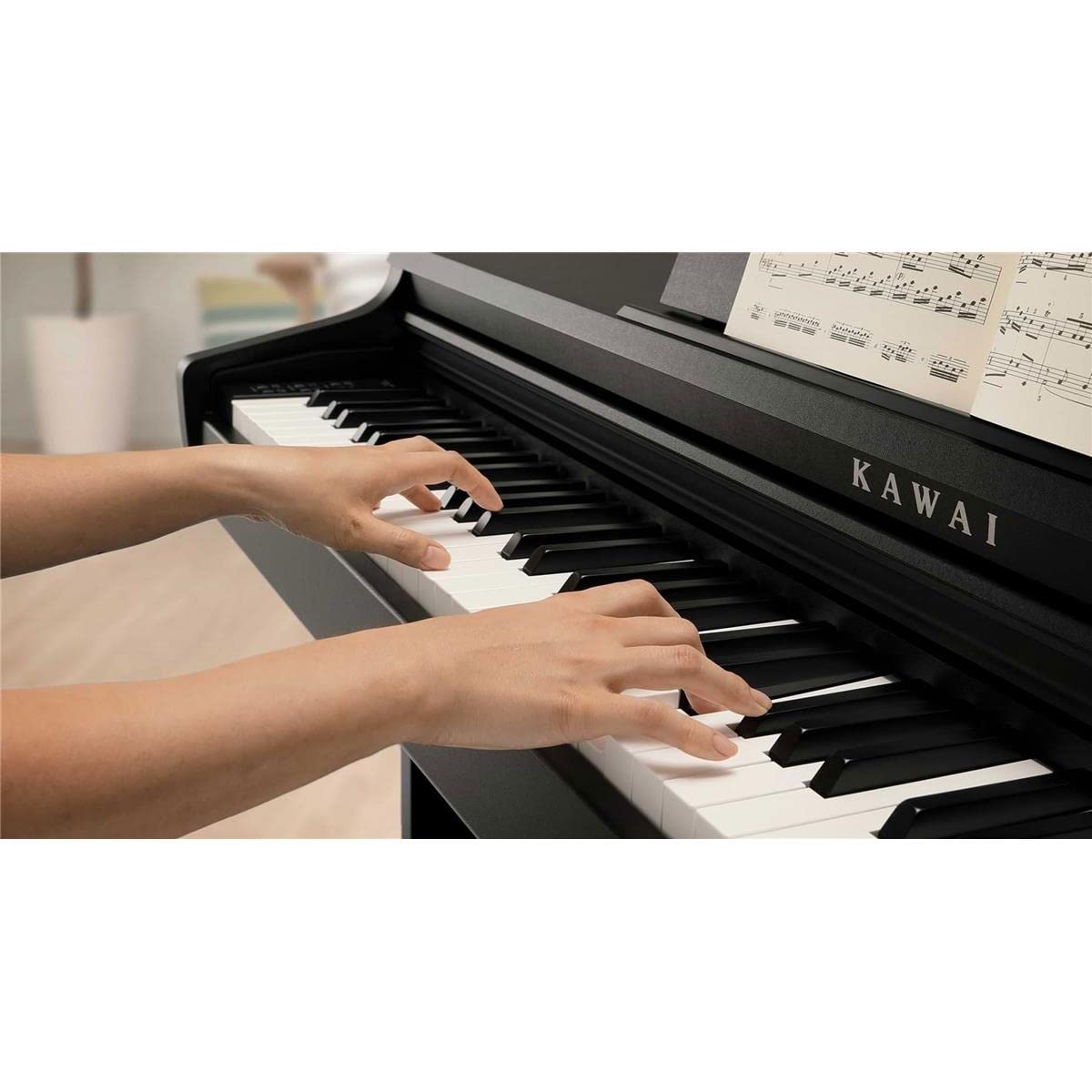 Kawai KDP75 Digital Home Piano (Embossed Black) - electronicsexpo.com - Digital Pianos