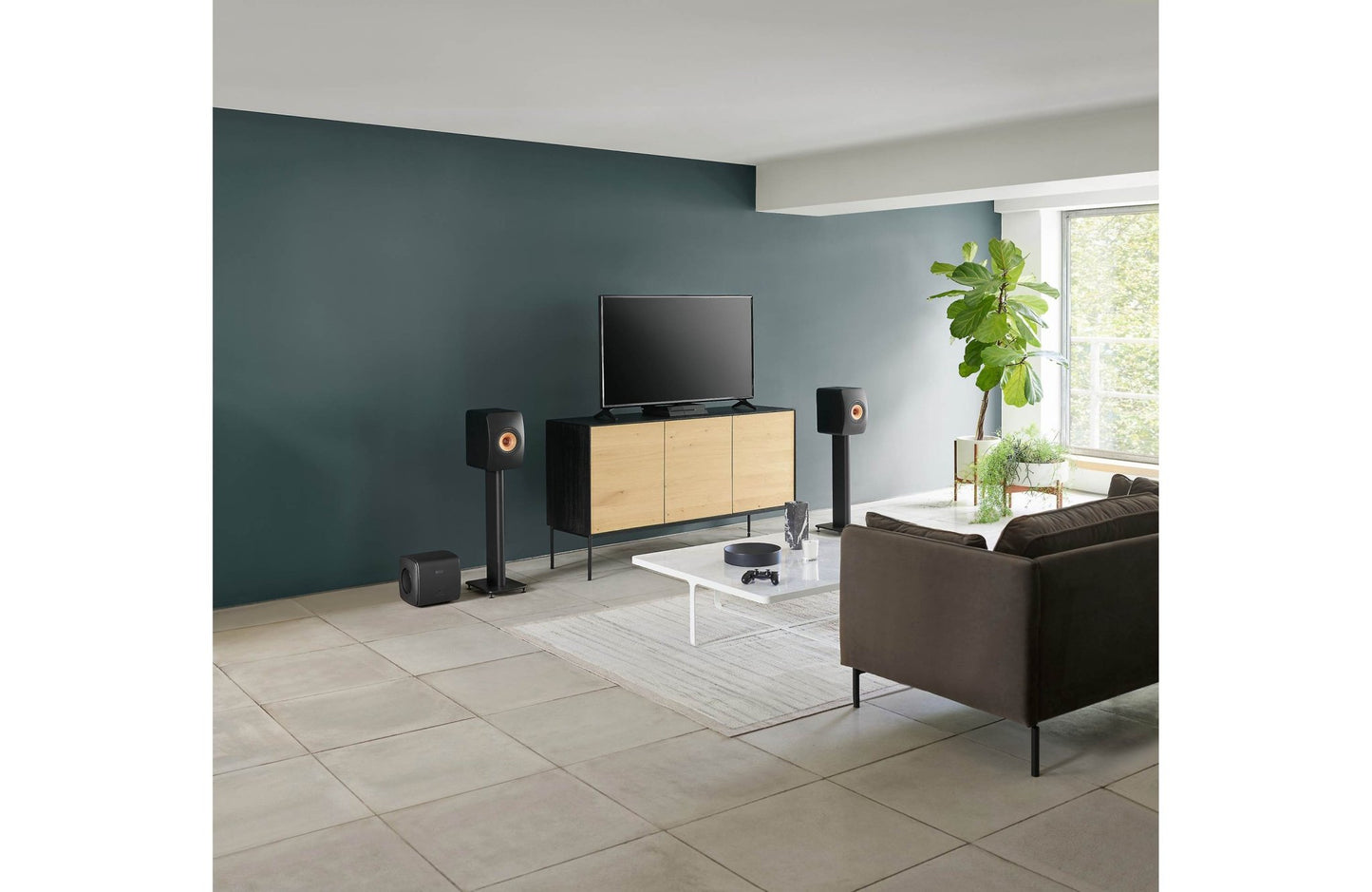 KEF KC62 Compact Powered Subwoofer With Digital Processing - electronicsexpo.com - Subwoofers