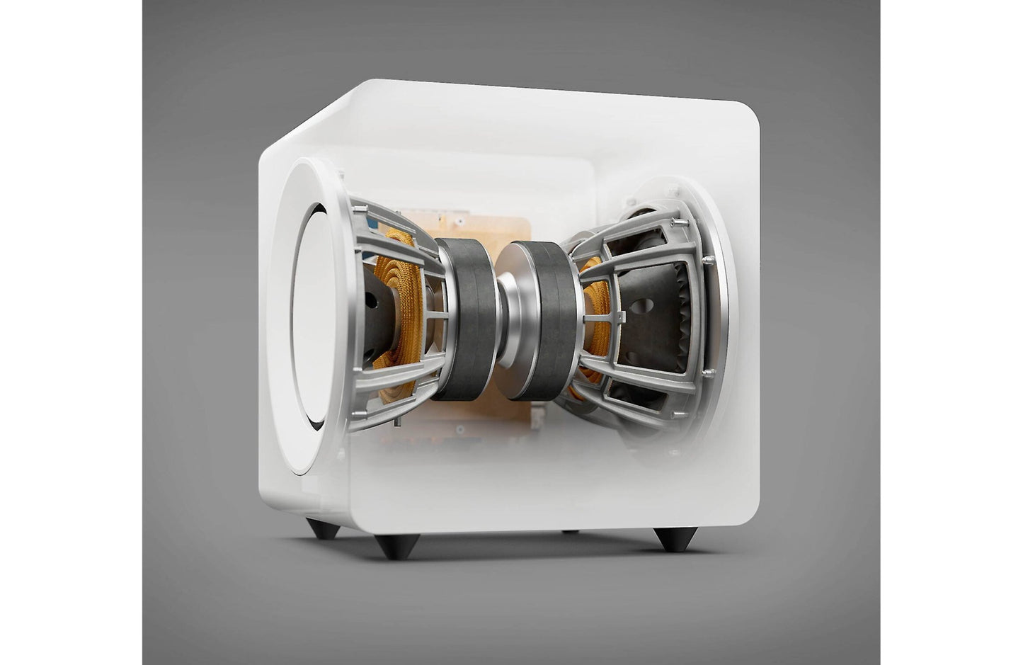 KEF KC92 Powered Subwoofer with Dual 9" Force - Canceling Drivers - electronicsexpo.com - Subwoofers