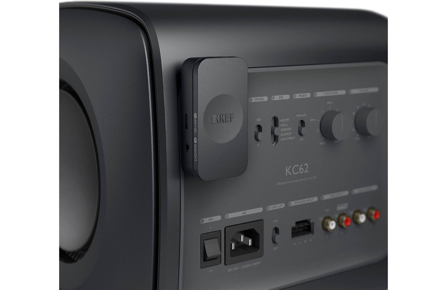 KEF KW2 RX Wireless Receiver for KEF XIO Sound Bar and Compatible Subwoofers - electronicsexpo.com - Wireless Receivers