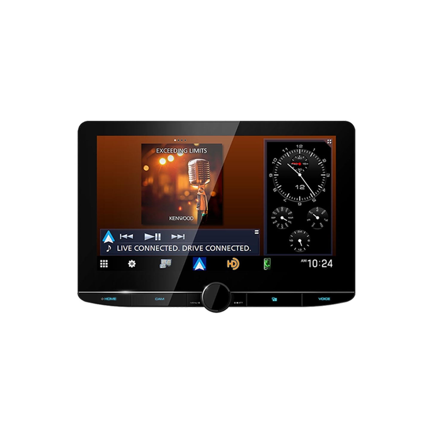 Kenwood DMX1058XR 10.1" Single - DIN Digital Multimedia Receiver with Wireless CarPlay and Android Auto - electronicsexpo.com - Car Stereo Receivers