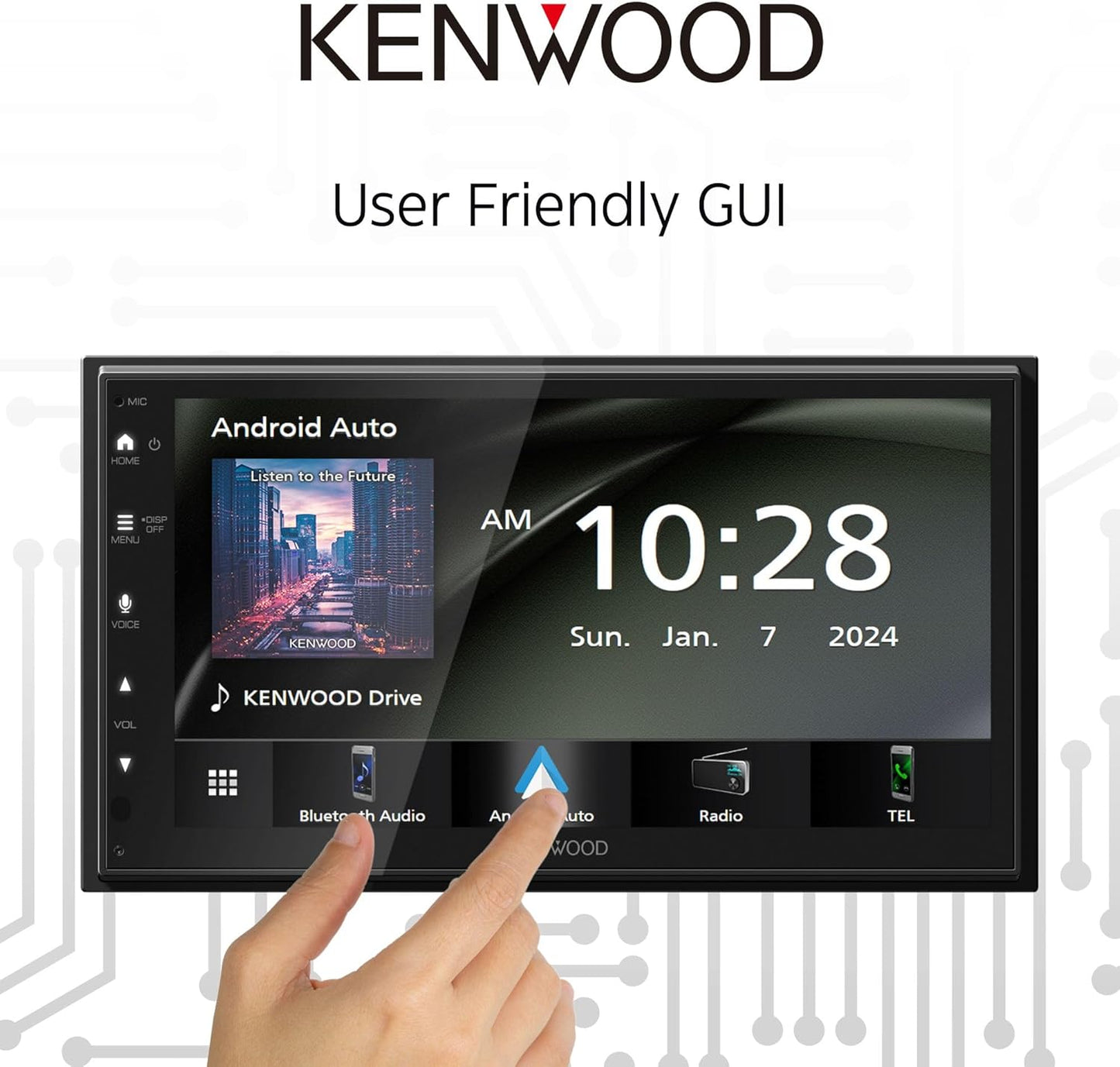 Kenwood DMX5710S 6.8" Capacitive Touchscreen Digital Multimedia Receiver - electronicsexpo.com - Car Stereo Receivers