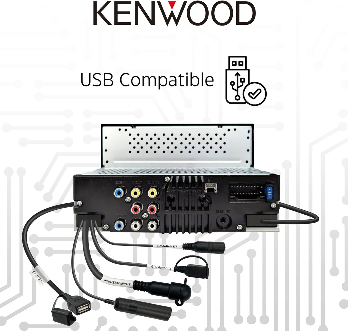 Kenwood DMX5710S 6.8" Capacitive Touchscreen Digital Multimedia Receiver - electronicsexpo.com - Car Stereo Receivers